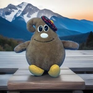 Vintage 1984 Scotchy Nestle Plush Stuffed Animal Morsel Chip Toy Butterscotch 9"